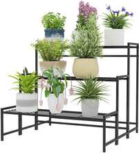 Taimestend Outsunny, 3-astmeline, 66 cm, must