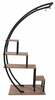 Lillepostament Kalune Design Garden Atlantic, 85 x 35 x 180 cm, pruun/must