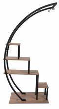 Lillepostament Kalune Design Garden Atlantic, 85 x 35 x 180 cm, pruun/must