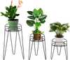 Lillealuste komplekt Outsunny, 3 tk, 16 cm, must