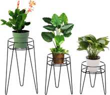 Lillealuste komplekt Outsunny, 3 tk, 16 cm, must