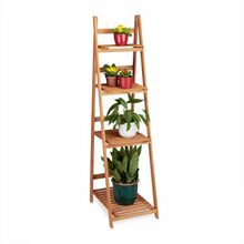 Lillede stend Bonideco 4 riiuliga, 161 x 41 x 50 cm, helepruun