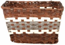 Jalgrattakorv Volare Braided, plastik/metall, pruun/valge/hall