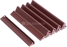 Aiapaneeli klambrid Bauswern, 10 tk, 190 mm, RAL8011, pruun