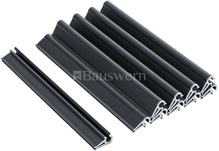 Aiapaneeli klambrid Bauswern, 190 mm, RAL7016, hall, 10 tk