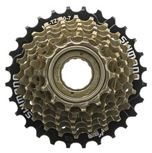 Tagumine hammasrattaplokk Shimano MF-TZ500, 7-käiguline, kuldne/must