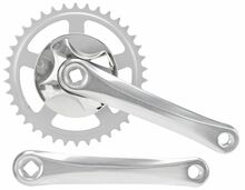 Vändad Azimut Alu, 1-käiguline, 38T, 170 mm, hõbe