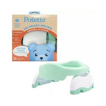 Kokkupandav reisipissipott Potette Plus 2730B-MINT 2-in-1, valge/münt