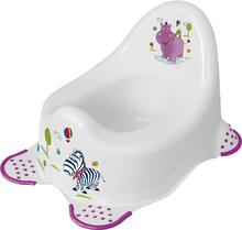 Pissipott Keeeper Hippo 8648, 27 x 38 x 23.5 cm, valge/lilla