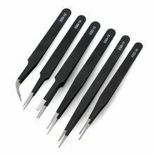 Antistaatiliste pintsettide komplekt OEM, 6 tk
