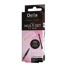 Kulmude hoolduskomplekt Delia Eyebrow Expert, tumepruun