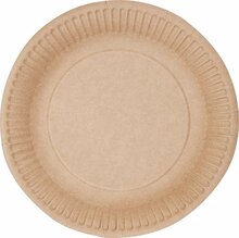 Ühekordne pabertaldrik Sanitex ABC pack, pruun, D 23 cm, 50 tk