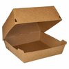 Ühekordne burgerikarp Pap Star KRAFT, kartong, 9 cm x 18,5 cm x 18,5 cm, 25 tk