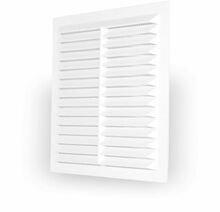Ventilatsioonirest Dospel D140W, 140 x 140 mm, plastik