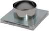 Õhu sisselaske adapter Stand D100, 170 x 170 mm, teras, hall