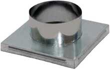 Õhu sisselaske adapter Stand D100, 170 x 170 mm, teras, hall
