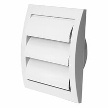 Ventilatsioonirest Europlast ND10Z, 148 x 153 mm, valge, žaluusi