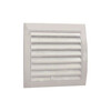 Ventilatsioonirest Europlast N10R, 148 x 153 mm, valge