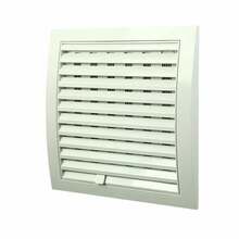 Ventilatsioonirest Europlast N12R, 190 x 190 mm, valge