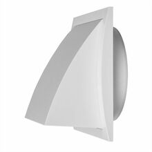 Ventilatsioonirest Europlast ND10FV, 148 x 153 mm, valge