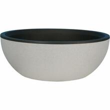 Lillepott Riviera Granite, helehall, 40 cm