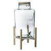 Joogidosaator Secret De Gourmet, klaasist, 8 L, puidust alusel