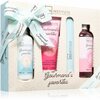 Hoolduskomplekt IDC Institute Gourmands: dušigeel 160 ml, kehapiim 100 ml, koorija 100 ml, küüneviil