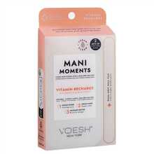 Maniküüri komplekt Voesh Mani Moments Double Vitamin Recharge, suhkrukoorija, kreemmask, massaaživõi, küüneviil