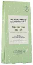 Maniküüri komplekt Voesh Mani Moments Green Tea Detox, suhkrukoorija, kreemmask, massaaživõi, küüneviil