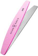 Metallist küüneviili alus Ocho Nails koos 240 abrasiiviga, 10 tk