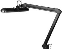 Kosmeetiline LED-lamp Elegante 801-L, must, reguleeritava intensiivsusega