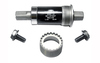 Keskjooksu võll SunRace BBS15, BSA, 129 x 68 mm, teras, must/hall