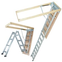 Kokkupandav pööningutrepp Vevor, alumiinium, 158.8 kg, 2.9-3.7 m, 57.15x160 cm