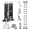 Mitmeotstarbeline redel Vevor 7-in-1, kokkupandav, platvormiga, alumiinium, 4,2 m, 150 kg
