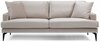 Diivan Hanah Home Papira, 175 x 90 x 88 cm, helepruun/beež