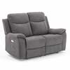 Diivan-sohva Home4You Milo 2, 96 x 155 x 103 cm, hall, elektrilise mehhanismiga
