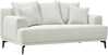 Diivan Home4you Magnolia, 96 x 180 x 76 cm, 2-kohaline, helebeež