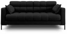 Diivan Micadoni Home Mamaia 2-kohaline, 152 x 92 x 75 cm, must