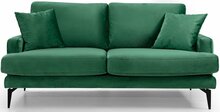 Kahekohaline diivan Kalune Design Papira, 175 x 90 x 88 cm, roheline