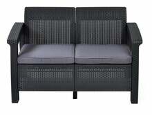 Aiadiivan Keter Corfu Love Seat, 128 x 70 x 79 cm, hall