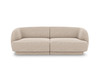 Diivan Micadoni Home Miley, 184 x 85 x 74 cm, beež, 2-kohaline