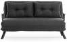Diivanvoodi Hanah Home Sando, 2-kohaline, tumehall, 50 x 133 x 45 cm