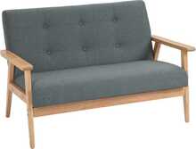 Kahekohaline diivan Homcom, 115 x 66,5 x 73 cm, hall