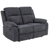 Diivan Mora, 2-kohaline, recliner, tumehall