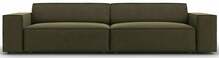 Diivan Micadoni Home Jodie Velvet, 204 x 102 x 70 cm, 3-kohaline, roheline