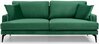 Kolmekohaline diivan Hanah Home Papira, 205 x 90 x 88 cm, roheline