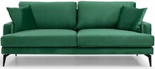 Kolmekohaline diivan Hanah Home Papira, 205 x 90 x 88 cm, roheline