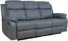 Diivan Home4you Rex, 186 x 81 x 103 cm, 3-kohaline, manuaalse mehhanismiga, tumehall