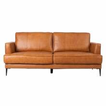 Diivan Home4you Leo, 86 x 194 x 85 cm, 3-kohaline, helepruun