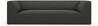 Diivan Micadoni Home Ruby, 232 x 92 x 69 cm, 3-kohaline, tumehall